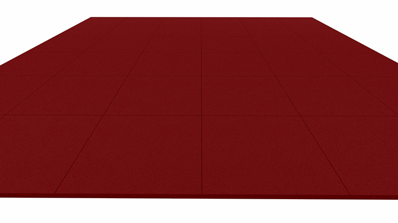 płyta podłogowa - kolor czerwony